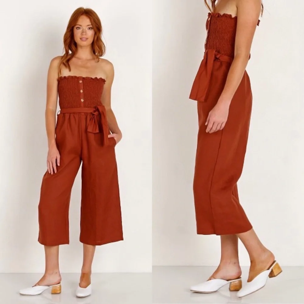 Faithful the Brand Linen Jumpsuit - Picture 2 of 2